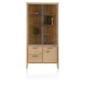 Nystead, vitrine 100 cm. - 2-portes de verres + 1-tiroirs + 1-niche (+ LED) - Henders and Hazel