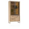 Nystead, vitrine 100 cm. - 2-portes de verres + 1-tiroirs + 1-niche (+ LED) - Henders and Hazel