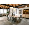 Nystead, vaisselier 140 cm. - 1-porte + 2-portes verres + 2-tiroirs (+ LED) - Henders and Hazel