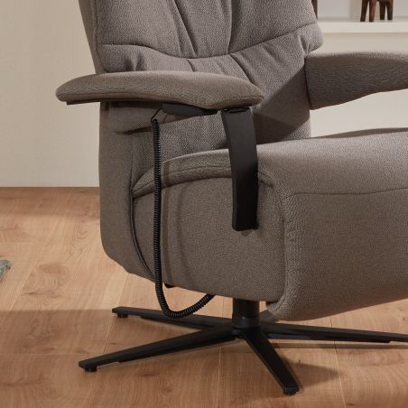 Fauteuil relax électrique en tissu EASY SWING 7050 taille L de la marque HIMOLLA