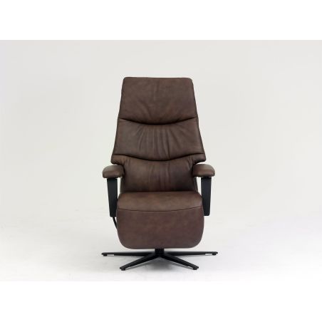 Fauteuil relax électrique en cuir EASY SWING 7050 taille L de la marque HIMOLLA