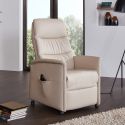 Fauteuil relax électrique H 107 cm en cuir QUARTETT 9051 avec lift de la marque HIMOLLA