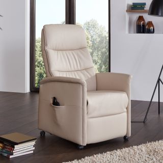 Fauteuil relax électrique H 107 cm en cuir QUARTETT 9051 avec lift de la marque HIMOLLA