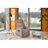 Fauteuil relax électrique H 103 cm en tissu QUARTETT 9051 avec lift de la marque HIMOLLA