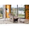 Fauteuil relax électrique H 103 cm en tissu QUARTETT 9051 avec lift de la marque HIMOLLA