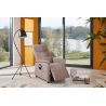Fauteuil relax électrique H 107 cm en tissu QUARTETT 9051 avec lift de la marque HIMOLLA