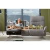 Canapé 2 places 198 cm en tissu CUMULY COMFORT 4051 avec 2 relax manuels et table intermédiaire de la marque HIMOLLA