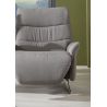 Canapé 2 places 198 cm en tissu CUMULY COMFORT 4051 avec 2 relax manuels et table intermédiaire de la marque HIMOLLA