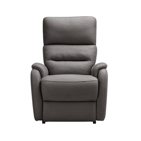 Fauteuil relax électrique en tissu gris ATHENA 4 moteurs avec lift