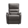 Fauteuil relax électrique en tissu gris ATHENA 4 moteurs avec lift