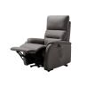 Fauteuil relax électrique en tissu gris ATHENA 4 moteurs avec lift