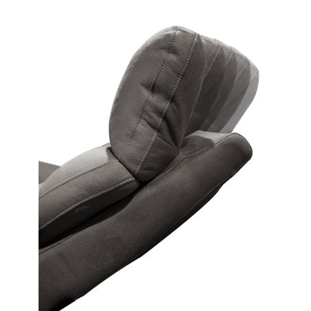 Fauteuil relax électrique en tissu gris ATHENA 4 moteurs avec lift