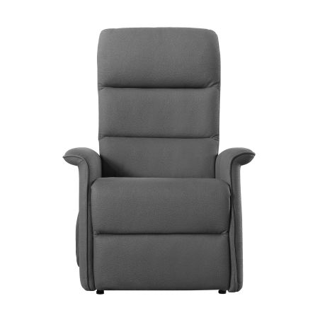 Fauteuil relax électrique 2 moteurs VERONE en tissu gris foncé avec lift