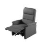 Fauteuil relax électrique 2 moteurs VERONE en tissu gris foncé avec lift