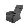 Fauteuil relax électrique 2 moteurs VERONE en tissu gris foncé avec lift