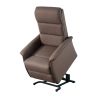 Fauteuil relax électrique 2 moteurs VERONE en tissu brun avec lift