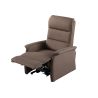 Fauteuil relax électrique 2 moteurs VERONE en tissu brun avec lift