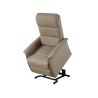 Fauteuil relax électrique 2 moteurs VERONE en tissu taupe avec lift