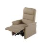 Fauteuil relax électrique 2 moteurs VERONE en tissu taupe avec lift