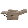 Fauteuil relax électrique 2 moteurs VERONE en tissu taupe avec lift