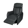 Fauteuil relax électrique HARLOW en cuir pvc noir avec lift