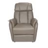 Fauteuil relax électrique HARLOW en cuir pvc taupe avec lift