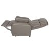 Fauteuil relax électrique HARLOW en cuir pvc taupe avec lift