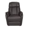 Fauteuil relax électrique HARLOW en cuir pvc chocolat avec lift