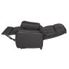 Fauteuil relax électrique HARLOW en cuir pvc chocolat avec lift