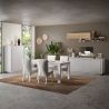 Buffet 207 cm 4 portes ANABELLA 2 BLANC MAT