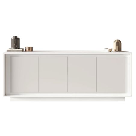 Buffet 207 cm 4 portes ANABELLA 2 BLANC MAT