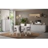 Table extensible ANABELLA 2 BLANC MAT 137(+48) x 90 cm 