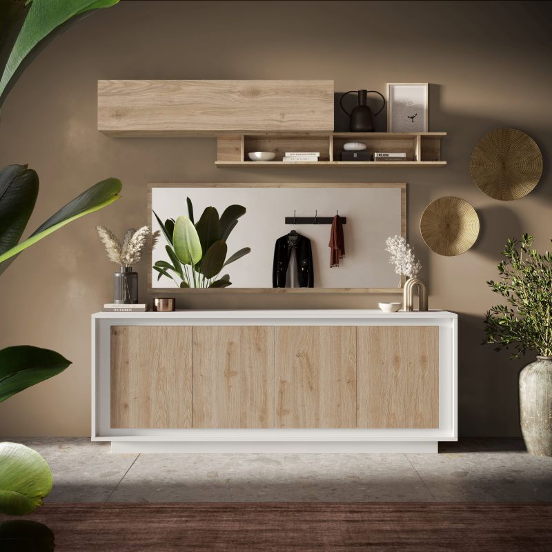 copy ofBuffet 207 cm 4 portes ANABELLA 2 BLANC CADIZ