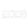 Buffet 207 cm 4 portes ANABELLA 2 LAVE CADIZ