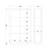 Buffet haut 2 portes ANABELLA 2 LAVE CADIZ