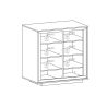 Buffet haut 2 portes ANABELLA 2 LAVE CADIZ