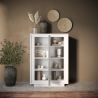 Buffet haut 2 portes ANABELLA 2 BLANC BETON