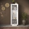 Vitrine 1 porte ANABELLA 2 BLANC BETON