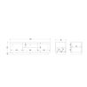 Meuble TV 2 portes 1 tiroir et 1 niche ANABELLA 2 BLANC BETON