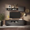 Meuble TV 2 portes 1 tiroir et 1 niche ANABELLA 2 LAVE
