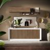 Buffet 207 cm 4 portes ANABELLA 2 BLANC MERCURE