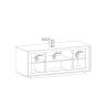 Buffet 207 cm 4 portes ANABELLA 2 BLANC MERCURE