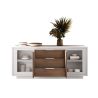 Buffet 2 portes 3 tiroirs ANABELLA 2 BLANC MERCURE