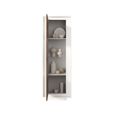 Vitrine 1 porte ANABELLA 2 BLANC MERCURE
