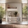 Buffet 2 portes 3 tiroirs ANABELLA 2 CACHEMIRE MAT