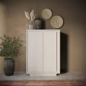 Buffet haut 2 portes ANABELLA 2 CACHEMIRE MAT