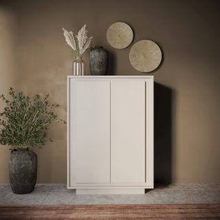 Buffet haut 2 portes ANABELLA 2 CACHEMIRE MAT