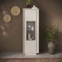 Vitrine 1 porte ANABELLA 2 CACHEMIRE MAT