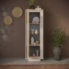 Vitrine 1 porte ANABELLA 2 CACHEMIRE MAT