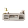 Meuble TV 2 portes 1 tiroir et 1 niche ANABELLA 2 CACHEMIRE MAT
